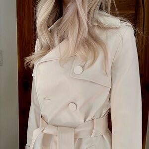 Club Monaco Cream Trench Coat